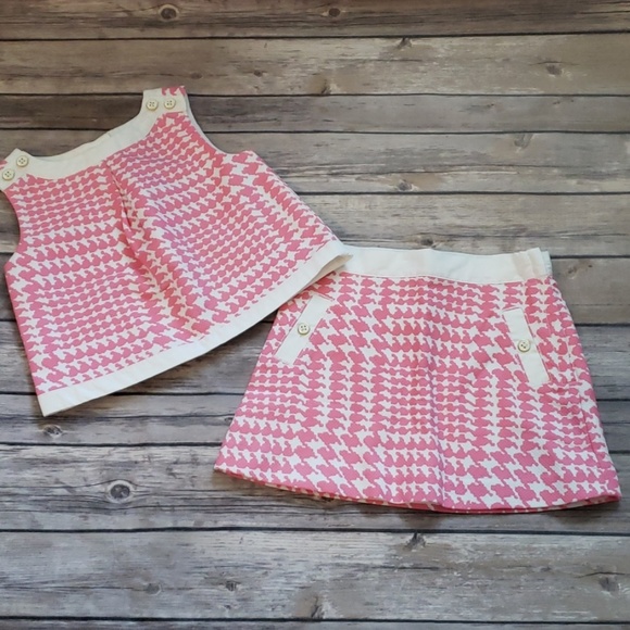 Janie and Jack Other - Janie and Jack Toddler Girls Houndstooth Skirt Set